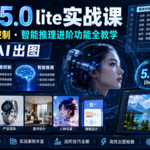 即梦AI 5.0 lite实战课全教学 掌握进阶功能精准控制AI出图-雨叶虚拟资源网