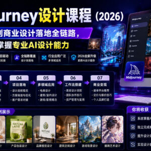 2026版Midjourney AI设计全链路课 零基础入门到商业落地实操-雨叶虚拟资源网