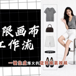 使用无限画布工作流制作旋转换装视频 零基础也可快速上手-雨叶虚拟资源网
