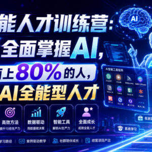 AI全能人才训练营详解 2周系统掌握多场景AI实用技能-雨叶虚拟资源网