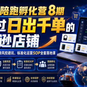 亚马逊8期陪跑孵化营教程 新手0到1开店风控避坑运营SOP全解析-雨叶虚拟资源网