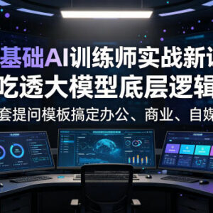 零基础AI训练师实战课 掌握全场景大模型应用与万能提问方法-雨叶虚拟资源网