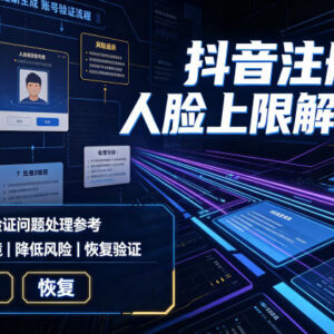 抖音注册核验人脸上限怎么解决?实用方法及自测注意事项-雨叶虚拟资源网