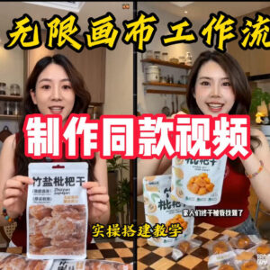 零代码无限画布工作流实操搭建教程 一键复刻爆款带货视频-雨叶虚拟资源网