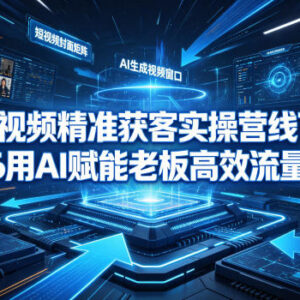 2026AI短视频精准获客实操营 老板高效流量获客全流程教学-雨叶虚拟资源网
