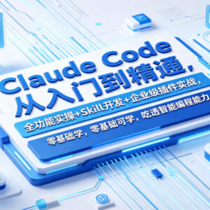 Claude Code从入门到精通 全功能实操Skill开发企业级插件实战-雨叶虚拟资源网
