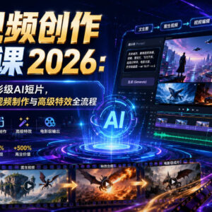 2026AI视频创作实战课 从提示词到电影级短片全流程教学-雨叶虚拟资源网