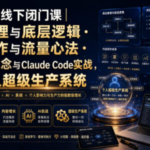 商业推理内容创作AI实战线下闭门课 含录音PPT学习资料-雨叶虚拟资源网