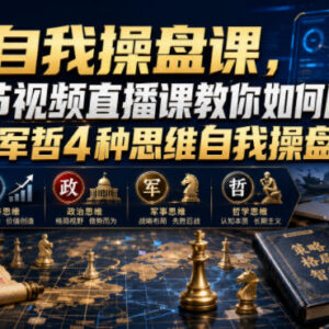 20节自我操盘视频课学习 经政军哲四种思维指导个人发展规划-雨叶虚拟资源网