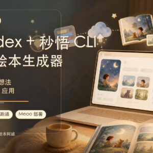 AI应用实战案例:用Codex+秒悟CLI搭建小白可上手的宝宝绘本生成器-雨叶虚拟资源网