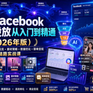2026版AI+Facebook广告投放全链路实战课 从入门到精通-雨叶虚拟资源网
