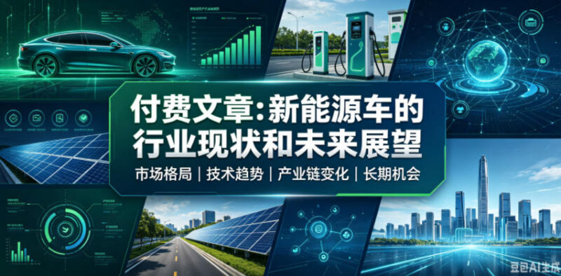 新能源汽车行业发展现状梳理 未来前景及趋势深度解析