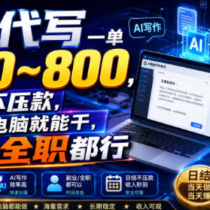 AI代写副业怎么做?操作要求收益模式及接单渠道说明-雨叶虚拟资源网