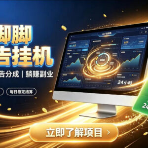 AI脚脚智能脚本广告任务项目 全自动赚广告分成副业介绍-雨叶虚拟资源网