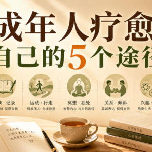成年人自我疗愈的5个实用途径 付费课程内容详细介绍-雨叶虚拟资源网