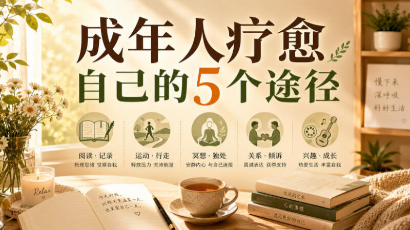 成年人自我疗愈的5个实用途径 付费课程内容详细介绍
