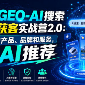 创奇GEO-AI搜索精准获客实战营2.0 教你让AI主动推荐产品品牌服务-雨叶虚拟资源网