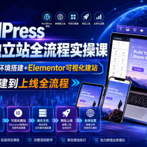 WordPress跨境独立站全流程实操课 零基础从搭建到上线教学-雨叶虚拟资源网
