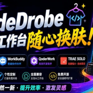 免费开源CodeDrobe使用指南 支持本地为多款AI工作台自定义换肤-雨叶虚拟资源网