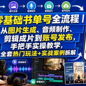 零基础书单号全流程实操教学 从制作到发布附热门玩法拆解-雨叶虚拟资源网