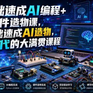 0基础AI编程+硬件造物实操课 从入门到自制专属AI机器人-雨叶虚拟资源网