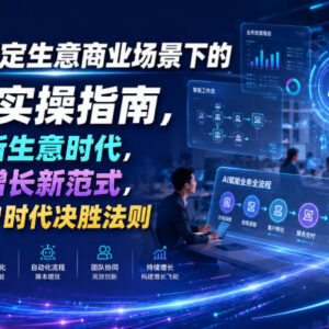 商业场景AI实操指南 多领域落地方法助力重构生意增长路径-雨叶虚拟资源网
