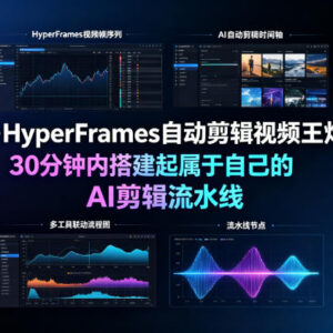 Codex+HyperFrames实操:30分钟搭建AI自动剪辑流水线教程-雨叶虚拟资源网