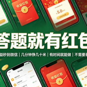 低门槛答题赚红包项目解析 收益秒到微信无需养机操作说明-雨叶虚拟资源网