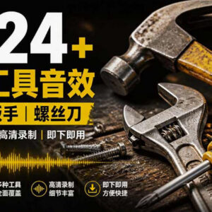 1524个中文分类无损工具剪辑音效包 适配各类音视频后期软件-雨叶虚拟资源网