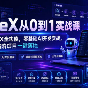 CodeX从0到1实战课 零基础AI开发从部署到高阶项目全流程落地-雨叶虚拟资源网