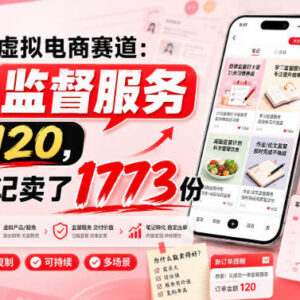 小红书虚拟电商监督服务项目 零成本低门槛副业变现玩法详解-雨叶虚拟资源网