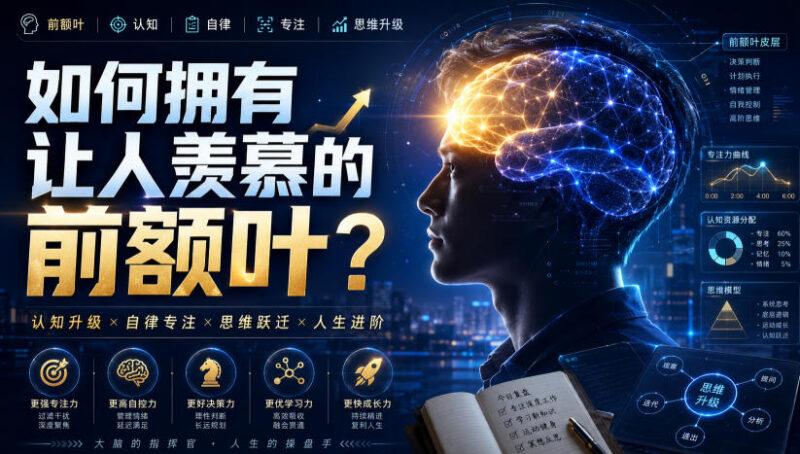 前额叶科学知识科普详解 教你如何拥有健康发达的前额叶