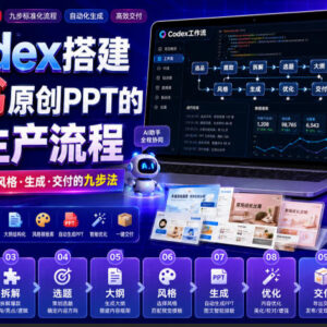 使用Codex搭建小红书原创PPT全流程 9步实现从选品到交付-雨叶虚拟资源网
