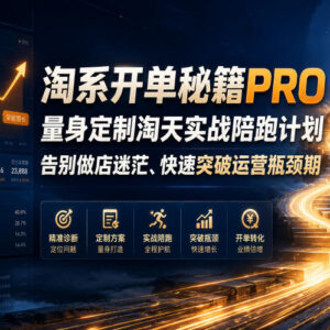 2026淘系电商实战陪跑课 从0到爆单破运营瓶颈实操教程-雨叶虚拟资源网