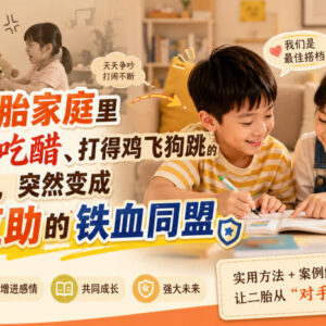 付费育儿内容变现项目:二胎家庭孩子争宠和睦相处实用方法-雨叶虚拟资源网