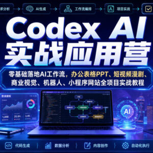 Codex AI实战应用营教程 零基础落地多场景AI工作流全项目实操-雨叶虚拟资源网