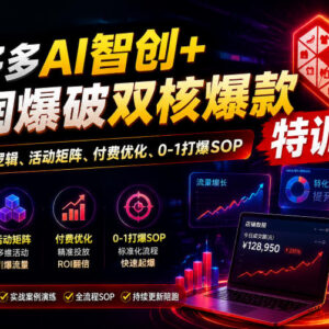 2026拼多多AI智创+利润爆破特训营 0-1打爆店铺实操玩法-雨叶虚拟资源网