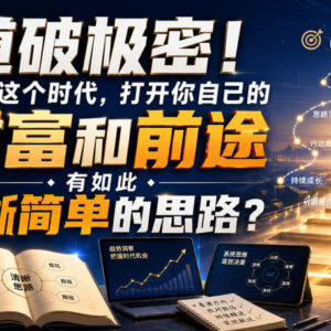 灏泽异谈付费干货分享 普通人梳理财富与前途清晰思路指南-雨叶虚拟资源网