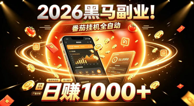 2026番茄小说自动挂机副业介绍 低门槛轻资产线上增收项目解析