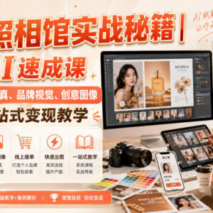 AI线上照相馆实战课程 人像写真品牌视觉创作变现教学-雨叶虚拟资源网