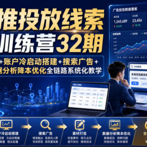 2026年8月新版巨量本地推训练营 全链路获客投放实操教学-雨叶虚拟资源网