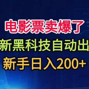 低价电影票自动出票项目实操教程 新手副业入门玩法指南-雨叶虚拟资源网