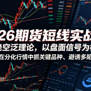 2026期货短线实战课(更至0711) 依托盘面信号抓品种避诱多陷阱-雨叶虚拟资源网
