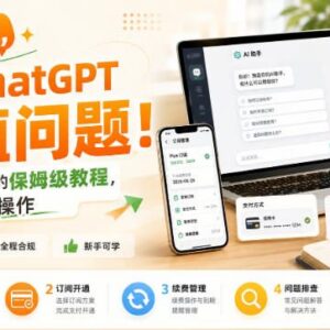 国内用户ChatGPT Plus合规充值教程 从建号到续费全流程指南-雨叶虚拟资源网