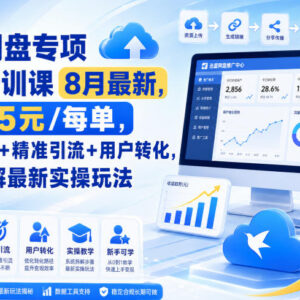 8月最新迅雷网盘专项推广培训课 引流转化实操玩法系统拆解-雨叶虚拟资源网