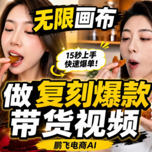 无限画布实操教程：搭建黑科技工作流 一键复刻爆款带货视频-雨叶虚拟资源网
