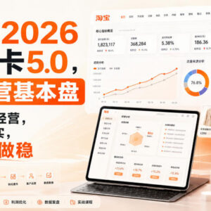 智篆商业淘宝2026破局卡5.0 AI经营基本盘搭建实操培训课程-雨叶虚拟资源网