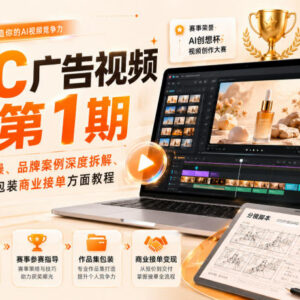AIGC广告视频实战教程 工具实操案例拆解参赛接单全流程教学-雨叶虚拟资源网
