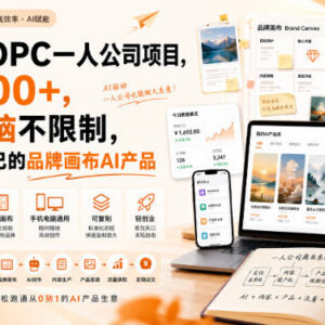 OPC一人公司项目实操指南 低门槛打造自有AI画布产品获稳定收益-雨叶虚拟资源网