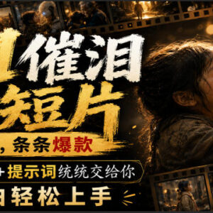 AI催泪亲情短片爆款制作教程 附配套工作流提示词小白易上手-雨叶虚拟资源网